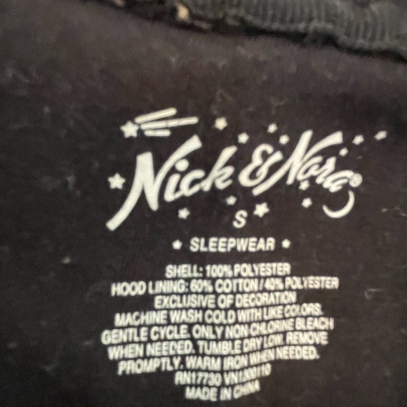 Nick & Nora Cheetah Cat Print Zipper Hooded Onesie Small - Picture 7 of 9